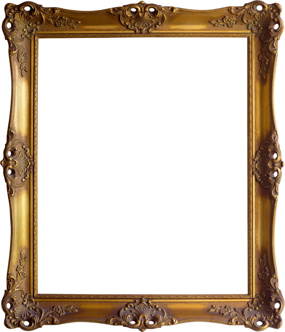 Golden Frame Cutout